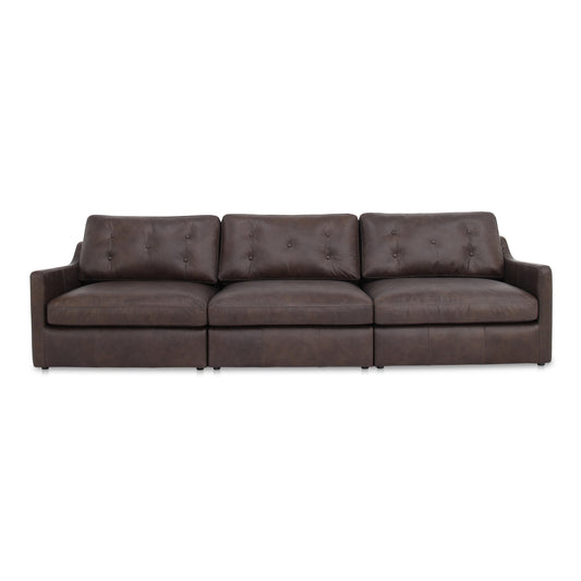 Thurlow Modular Sofa Espresso Brown Leather