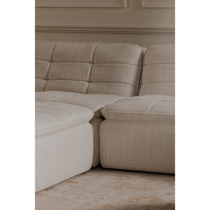 Lino Armless Modular Sofa Textured Oat