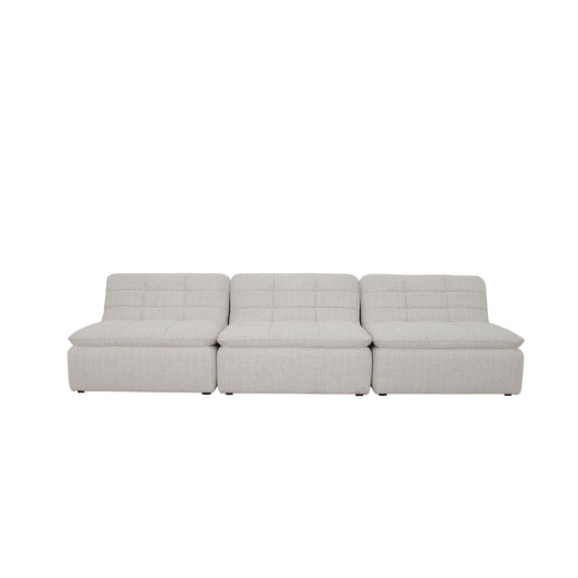 Lino Armless Modular Sofa Textured Oat