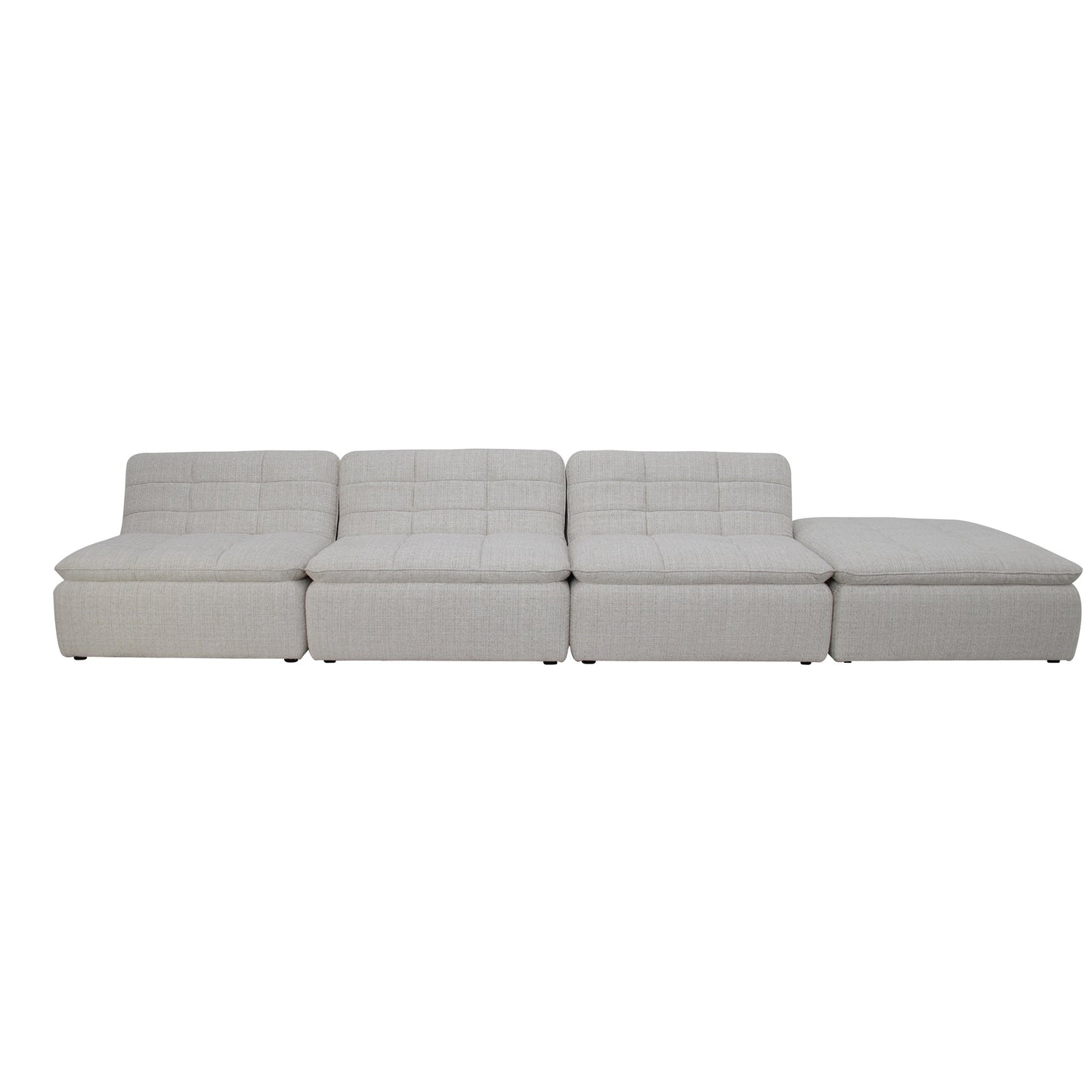 Lino Lounge Modular Sectional Textured Oat