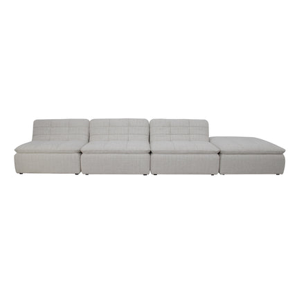 Lino Lounge Modular Sectional Textured Oat