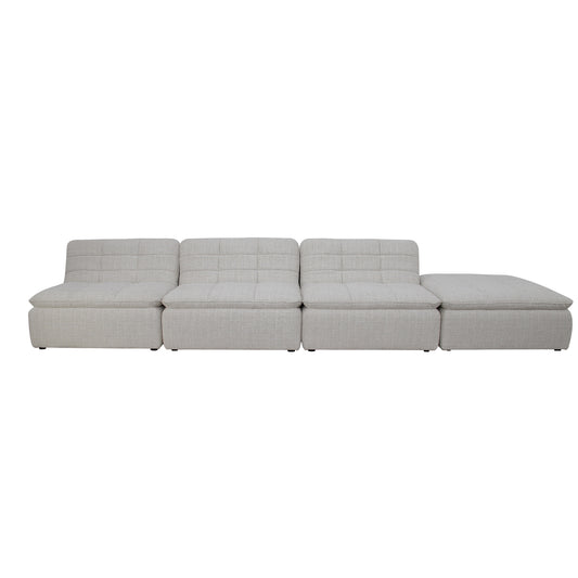 Lino Lounge Modular Sectional Textured Oat