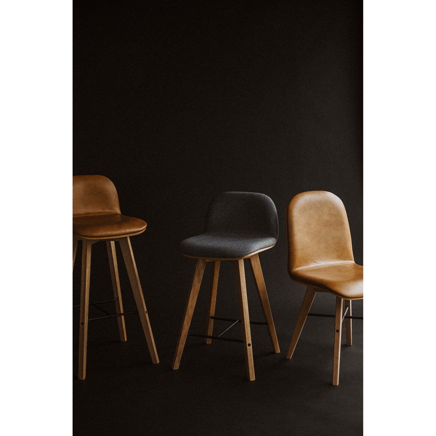 Napoli Leather Bar Stool