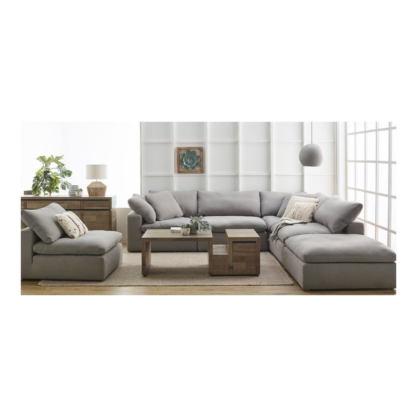 Clay Modular Sectional Light Grey