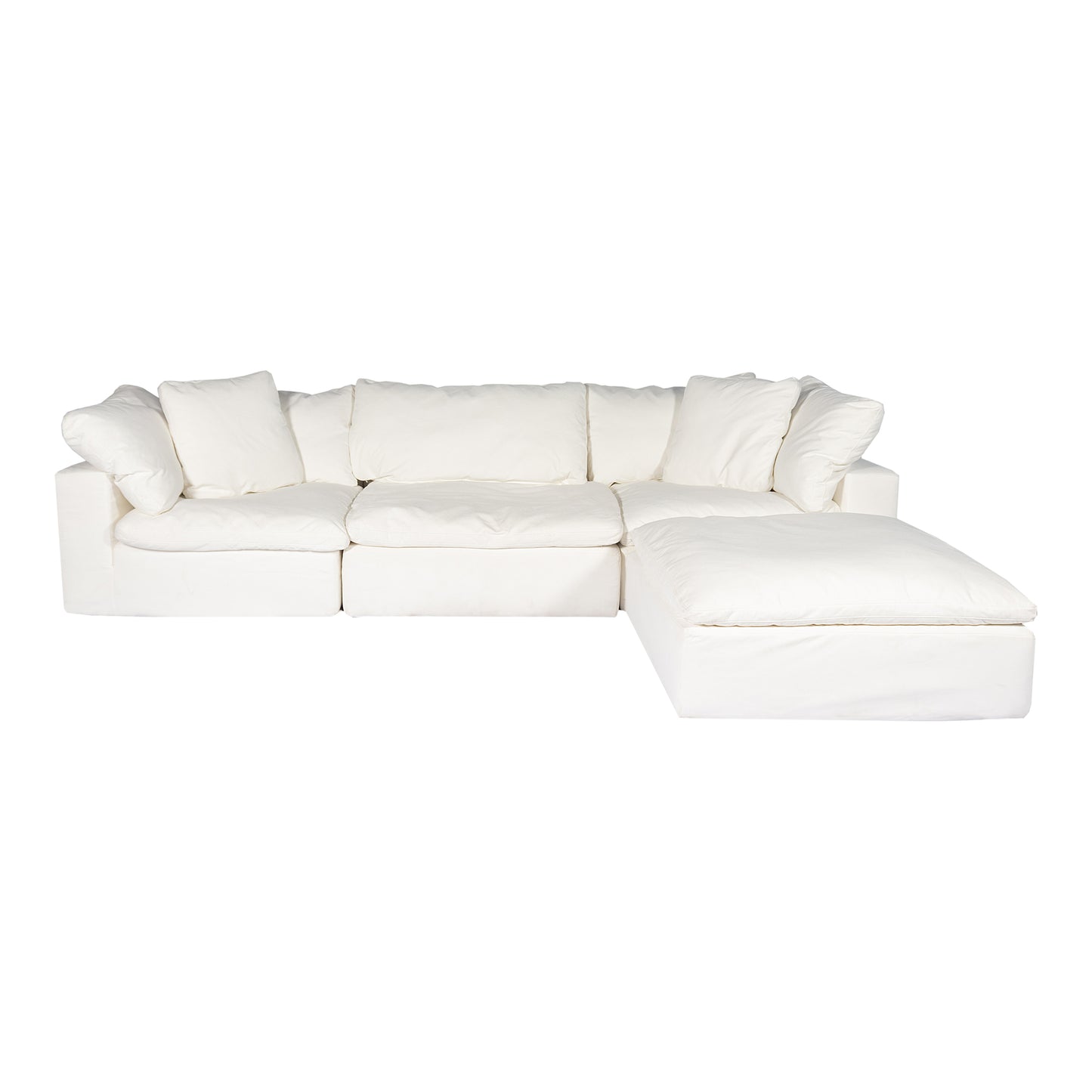 Clay Lounge Modular Sectional Cream White