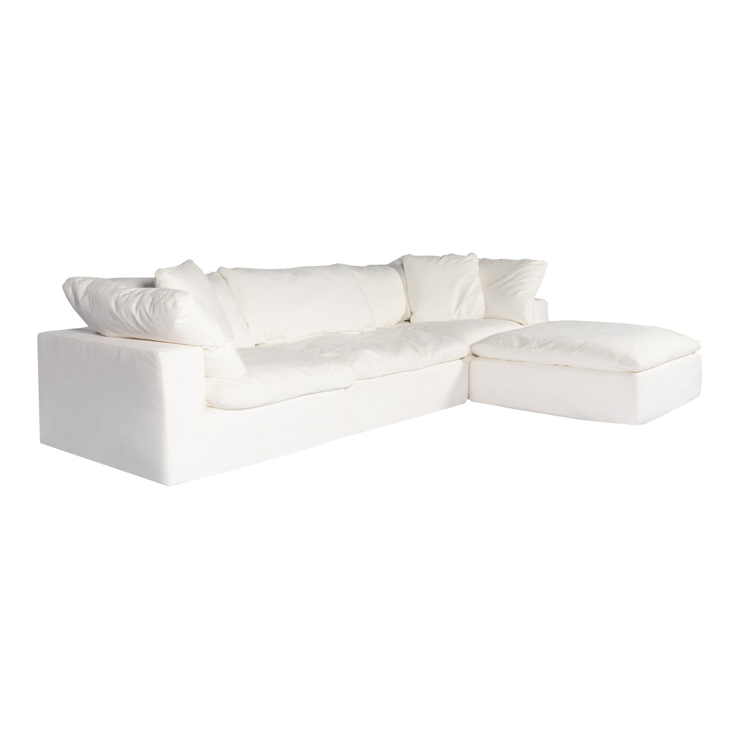 Clay Lounge Modular Sectional Cream White