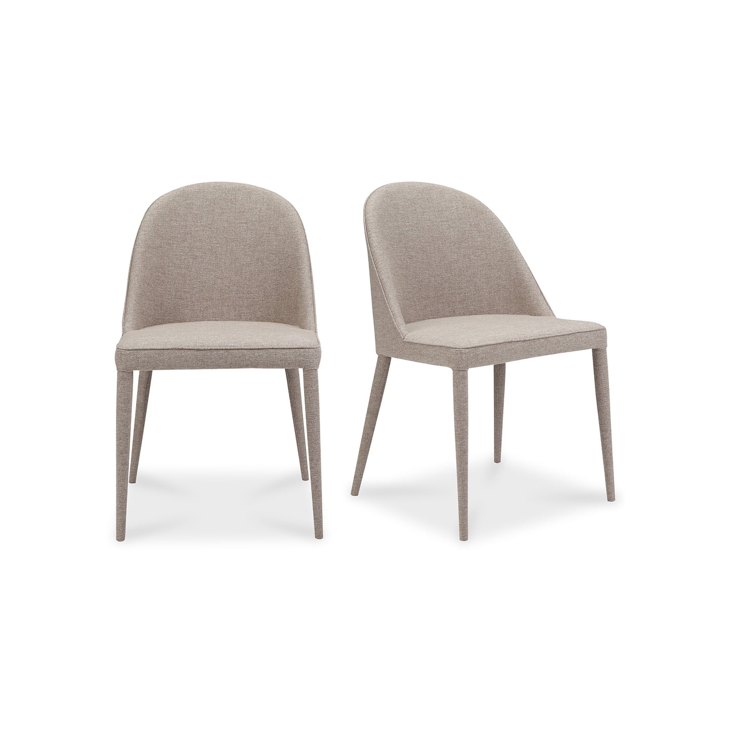 Burton Dining Chair Light Grey - Set Of Two