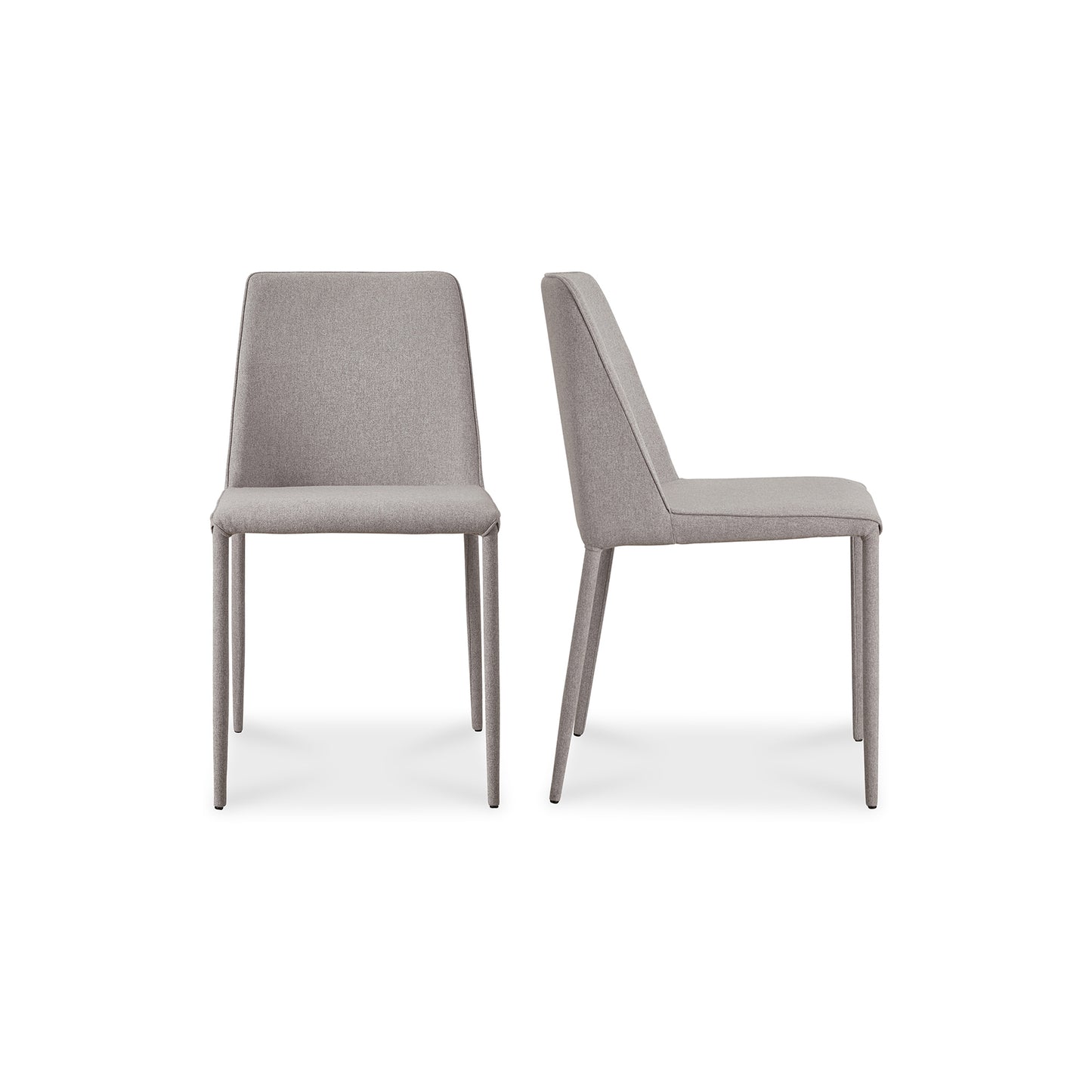 Nora Dining Chair Light Grey - Set Of Two