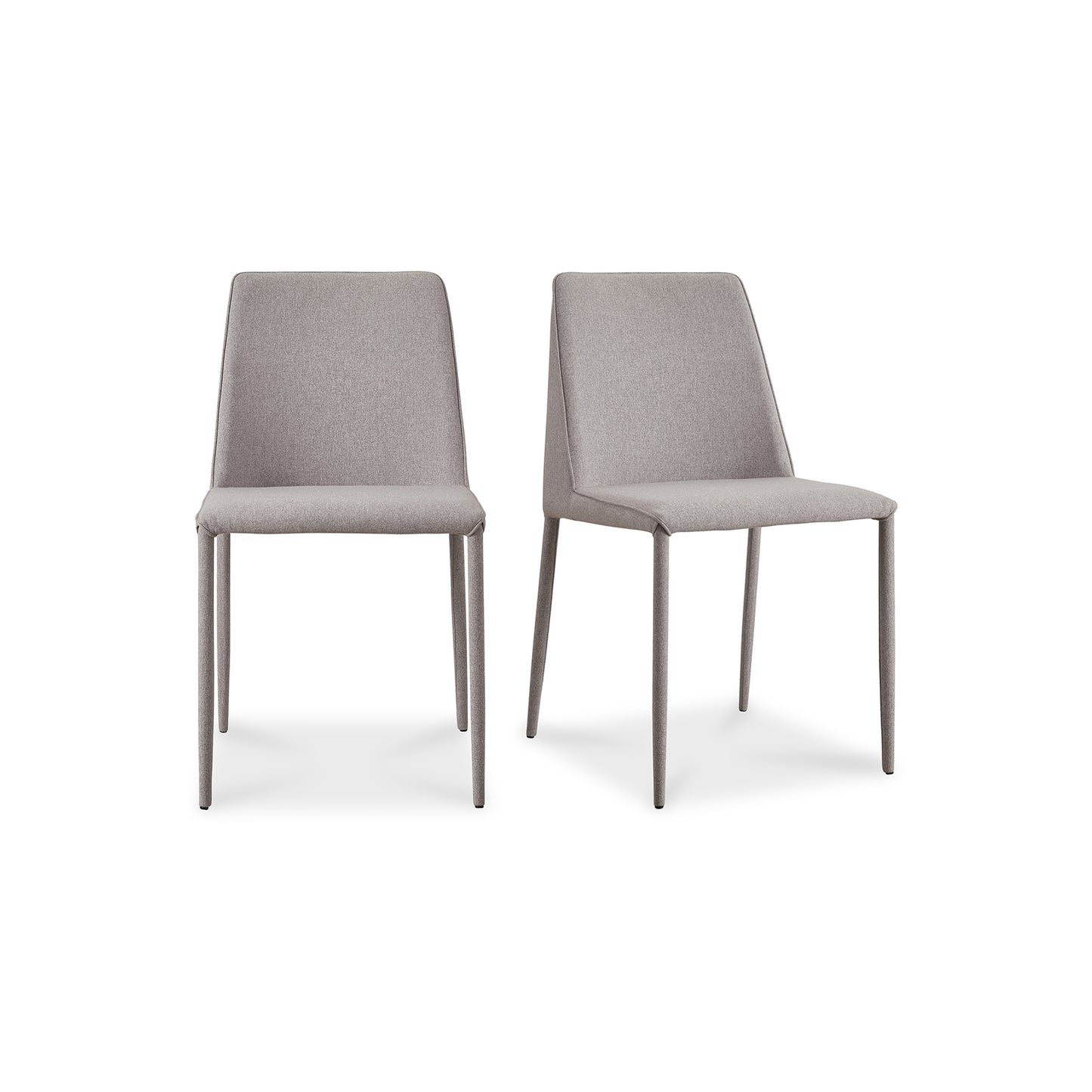 Nora Dining Chair Light Grey - Set Of Two