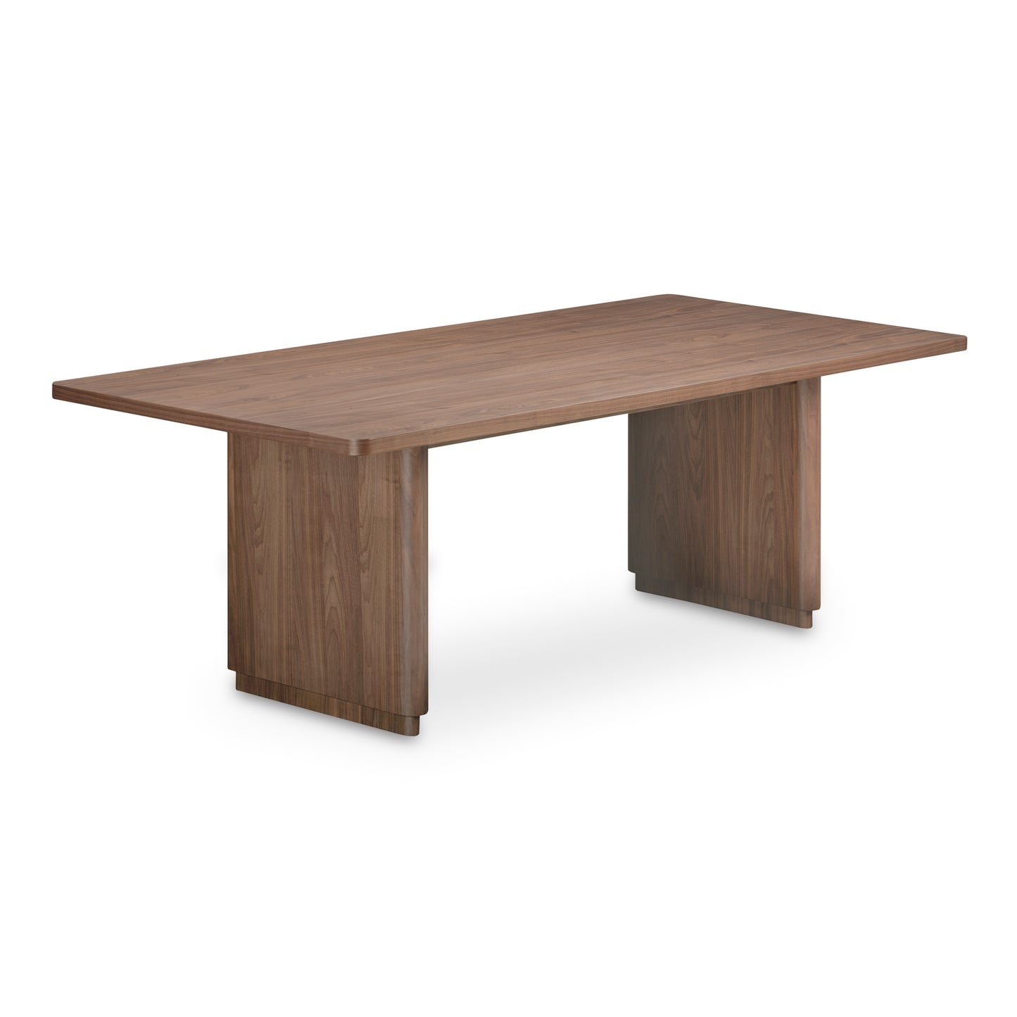 Round Off Small Dining Table Walnut Brown