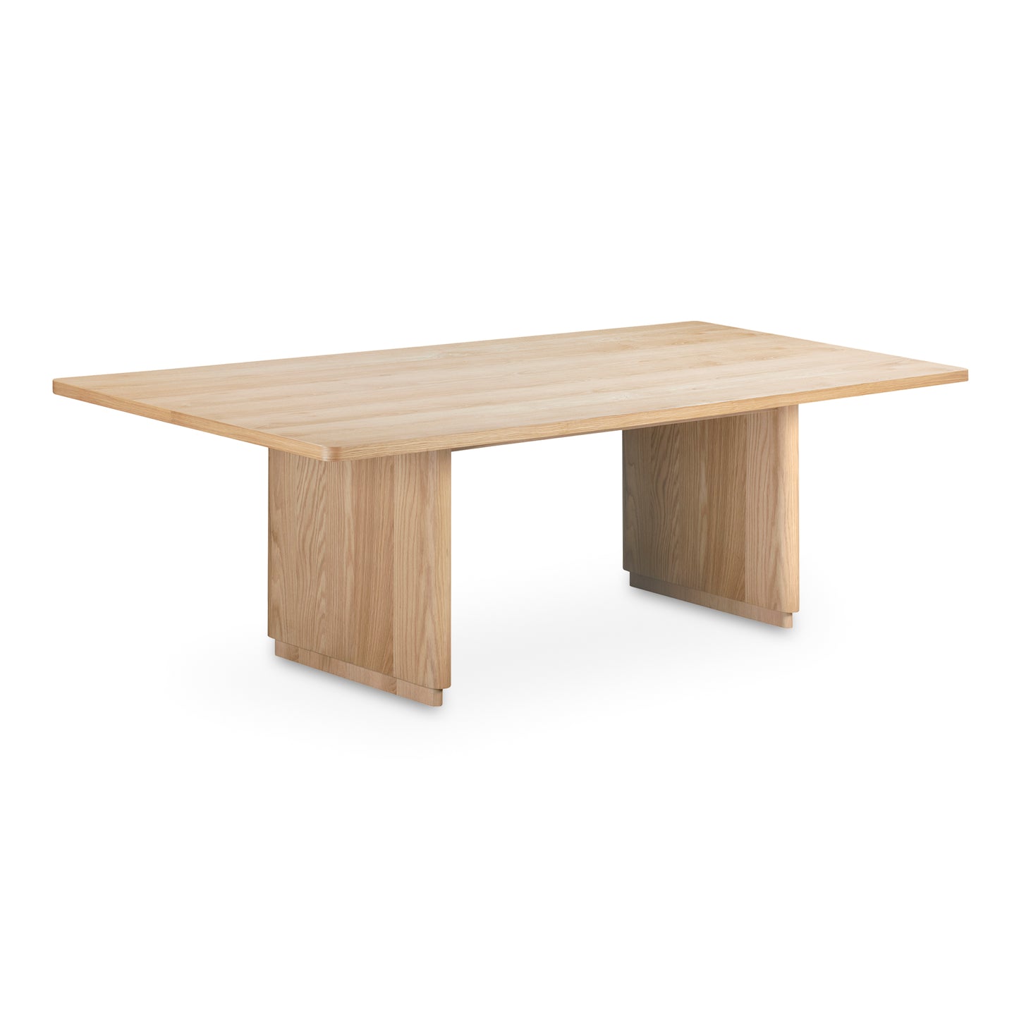 Round Off Large Dining Table Natural Oak