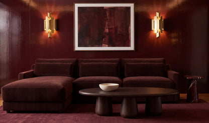 Imogen Sectional Bordeaux Left