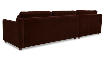 Imogen Sectional Bordeaux Left