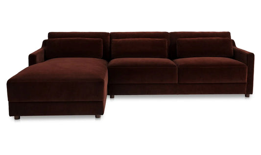Imogen Sectional Bordeaux Left