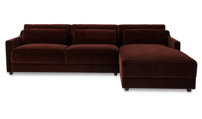 Imogen Sectional Bordeaux Left