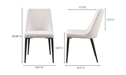Lula Dining Chair Oatmeal - Set de 6